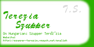 terezia szupper business card